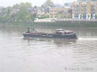 Boat on the Thames at Putney