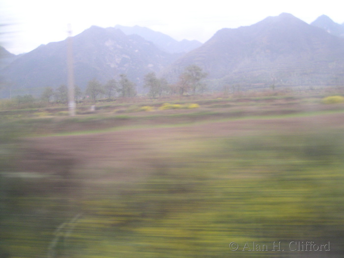 View from the train to Xi’an