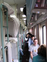 Connor on the train to Xi’an