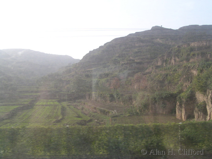 View from the train to Xi’an