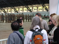 Margaret and others with the terracota army