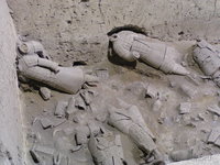 Unrepaired terracotta warriors