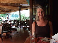 Margaret at the Carnivore restaurant