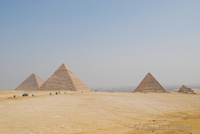 Great Pyramid, Khafre Pyramid and Menkaure Pyramid