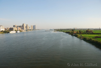 View from the ring road bridge over the Nile
