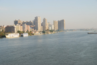 View from the ring road bridge over the Nile