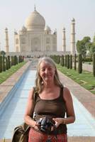 Margaret at the Taj Mahal