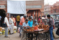 Coconut stall at Chhoti Chaupar, Jaipur