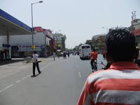 On a rickshaw on Mirza Ismail Road, Jaipur