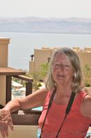 Margaret at the Dead Sea Holiday Inn