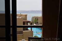 View from our room at the Dead Sea Holiday Inn