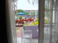 View from hotel room, Bay Gardens Inn