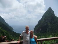 Margaret and Alan and the Petit Piton