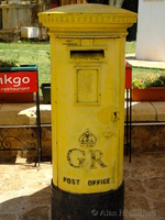 Yellow posbox in Famagusta