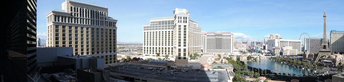 Panoramic view from the Cosmopolitan