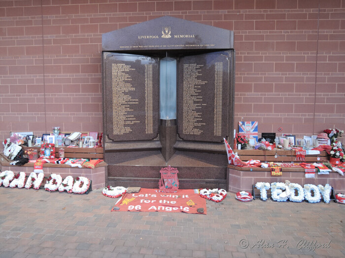 Memorial at Liverpool Football Club
