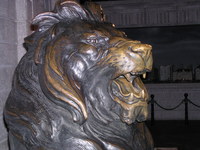 Original Hong Kong and Shanghai Bank lion in the Shanghai History Museum