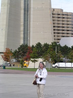 Margaret and the CN tower, Toronto