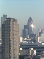The Gherkin from the London Eye