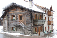 Wooden building in Livigno