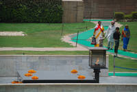 Mahatma Ghandi was cremated at Rajghat