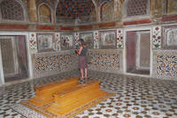 Margaret at Itimad-ud-Daulah’s tomb