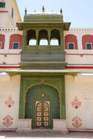 Doorway in Pritam Chowk City Palace Museum, Jaipur