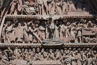Above the main portal, Strasbourg Cathedral