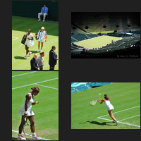 Michelle Larcher De Brito and Serena Williams