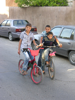 Kids on bikes in Madaba