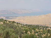 Sea of Galilee viewed from Omm Qais