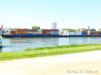 Containers on the Rhine