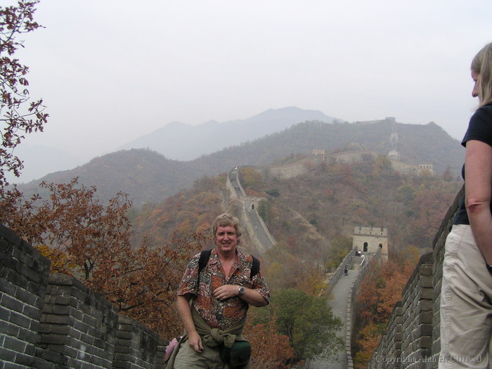 Alan on the Great Wall of China at Mutianyu